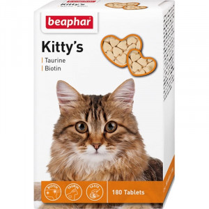 BEAPHAR KITTY`S TAURIN BIOTIN vitamīnu gardums kaķiem N180